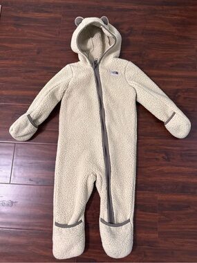 The North Face Baby Campshire Fleece Bunting One Piece Jumpsuit Size 18 - 24 M
